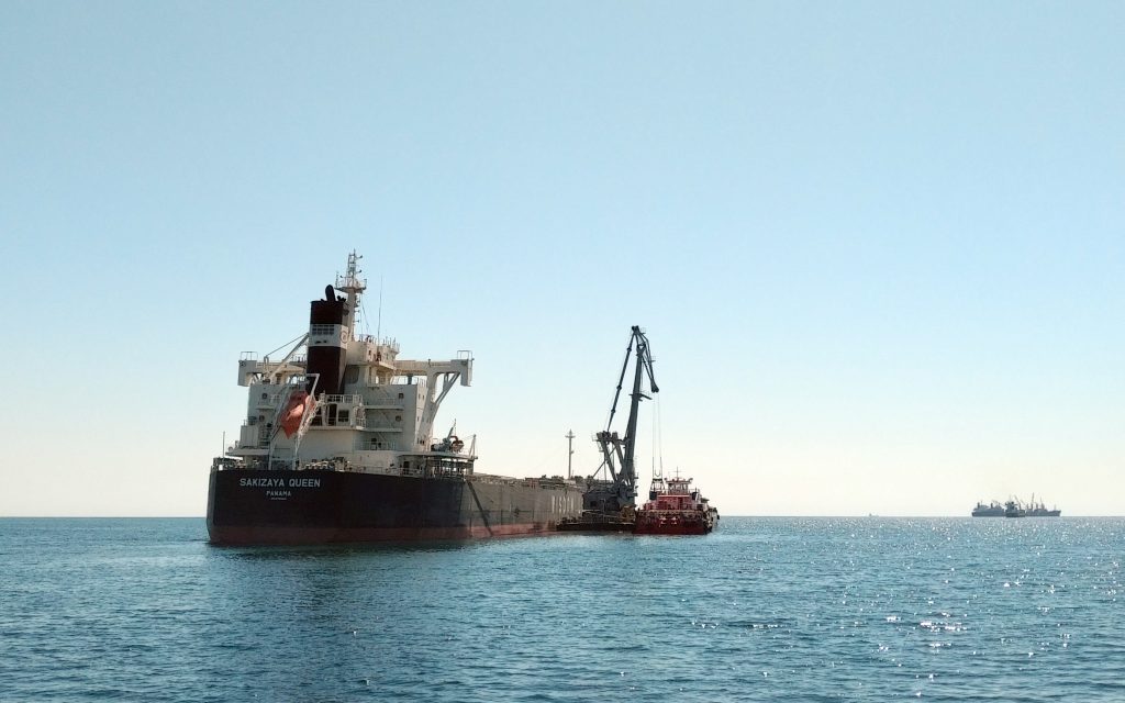 Grain transshipment, bulk, direct option, Odessa